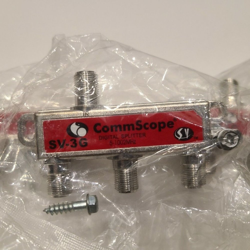 COMMSCOPE 3 WAY COAX RG6 SPLITTER. LOT 10 PC